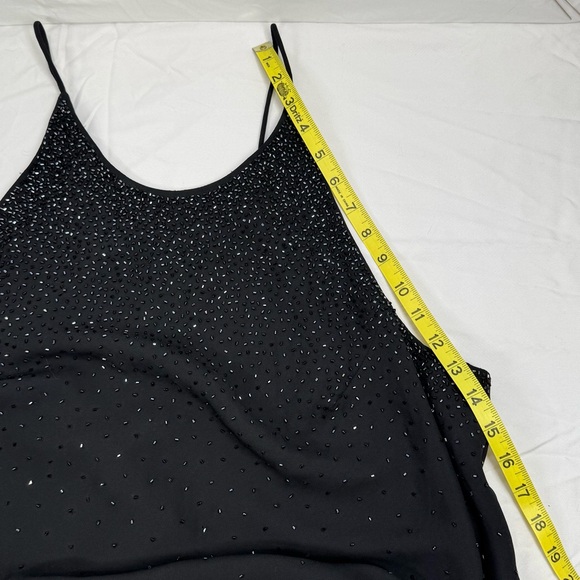 Cachet Black Beaded Evening Dress, NWT, Elegant gown, Sz 20, spaghetti strap - Picture 15 of 17